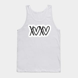 xoxo sticker Tank Top